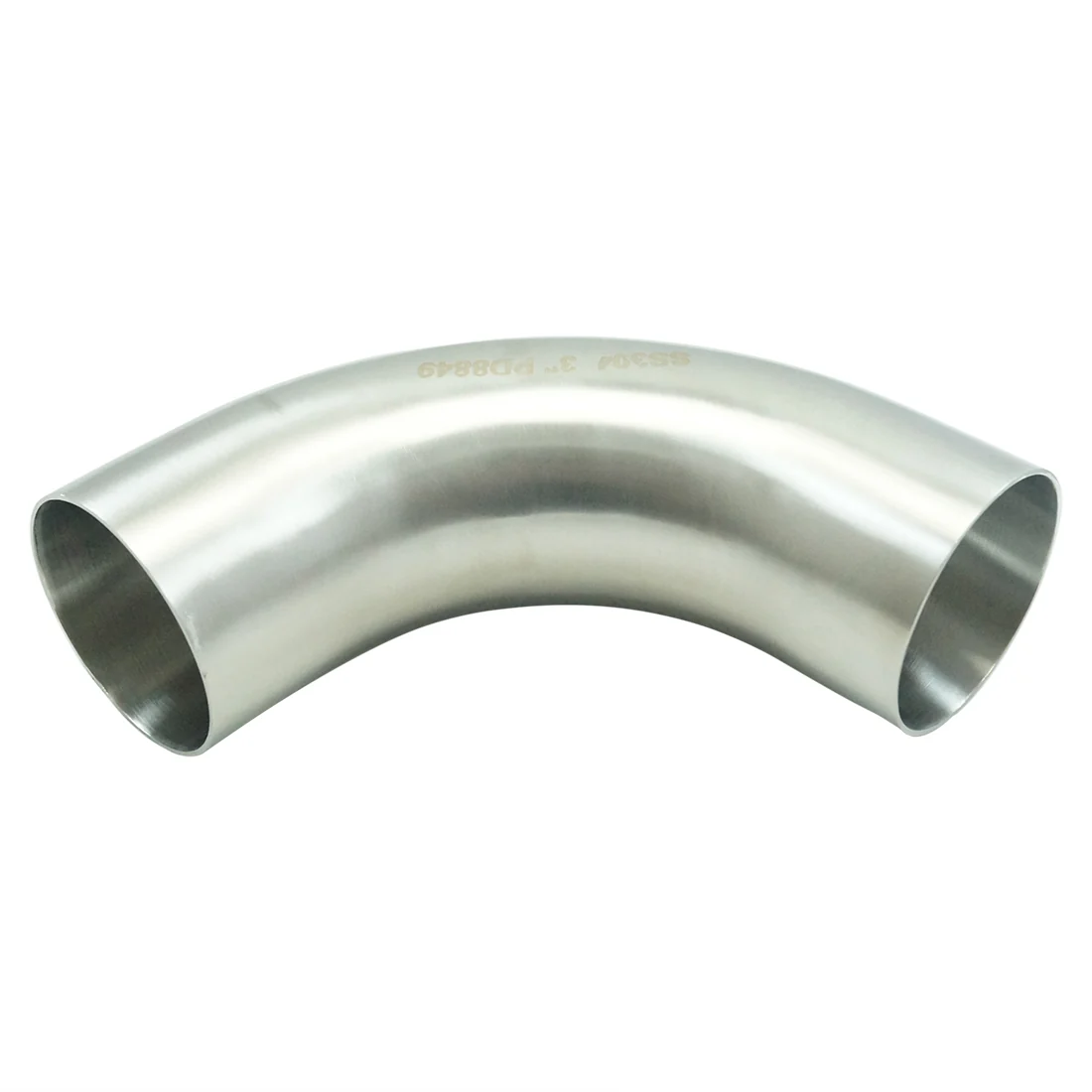 Dairy bend - bending extension, stainless steel - 3"X 1,5 D10010155