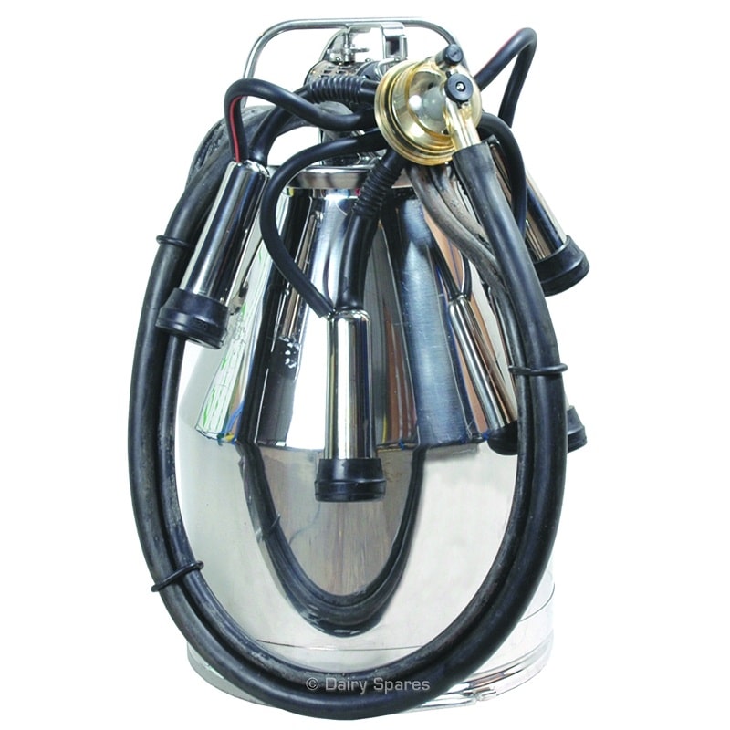 Greenoak low handle s/steel milk bucket – complete DB202