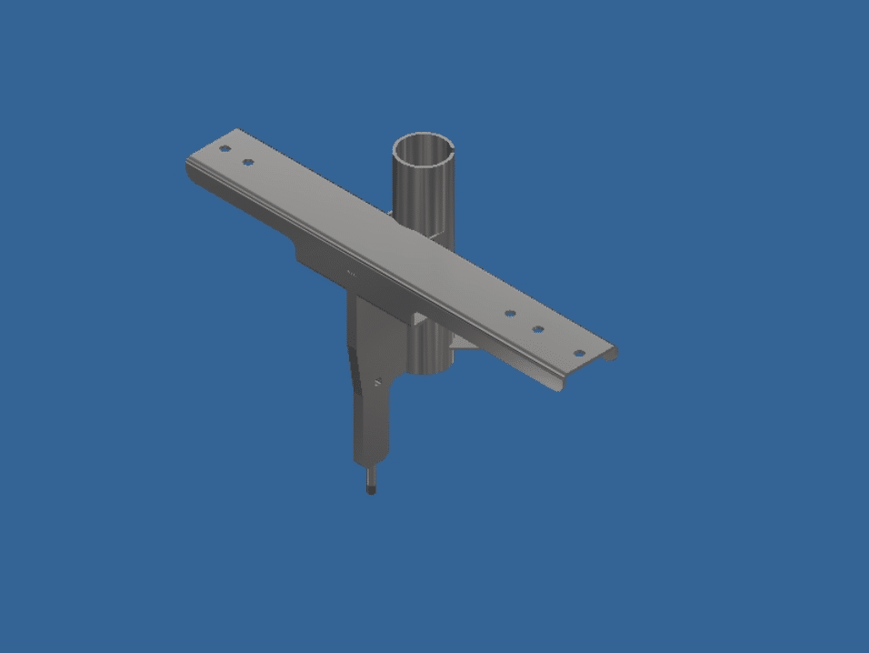 Swingover Arm Fixed Frame – Suitable for 60 x 40 Swivel Arm – Polished