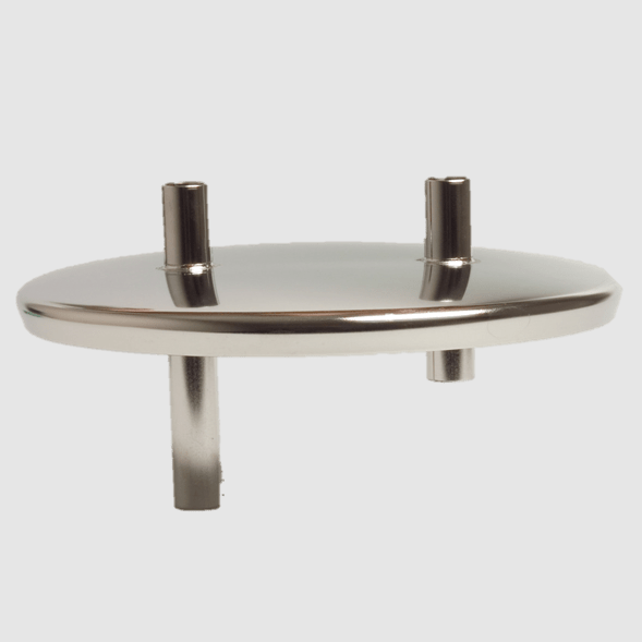 Stainless Steel Milk Receiver Lid with Two 18mm Outlets