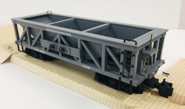 Delton Coal Hopper car PRR Gray Pennsylvannia - G scale