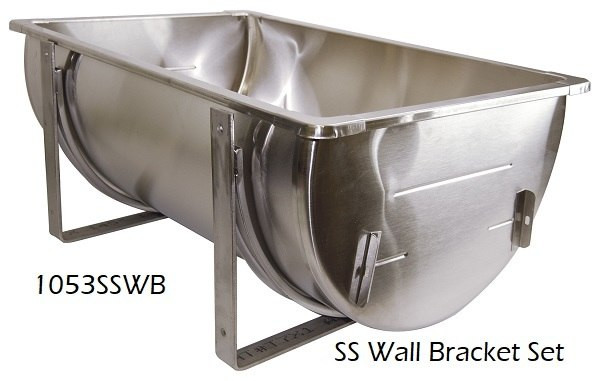 52B-SS Wall Brackets (Stainless Steel) for 12.5 inch regular wash sinks W81650079