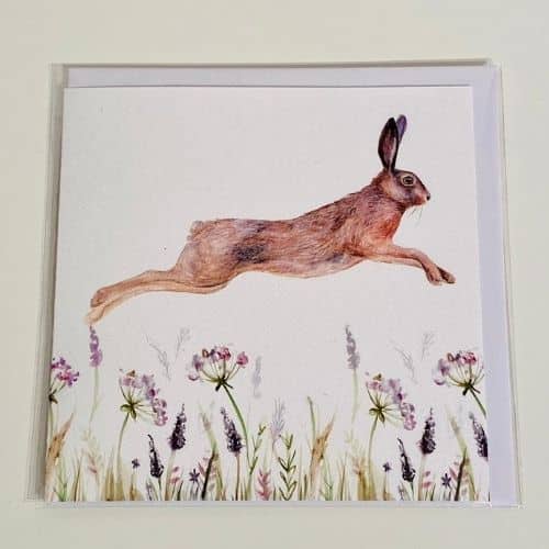 Hare Greeting Card 4RC130