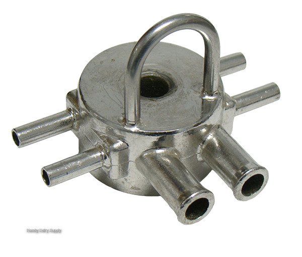 Used SS Dual Air Divider with top loop for Surge Mini Orbit Cow Milker 7750-0010-060