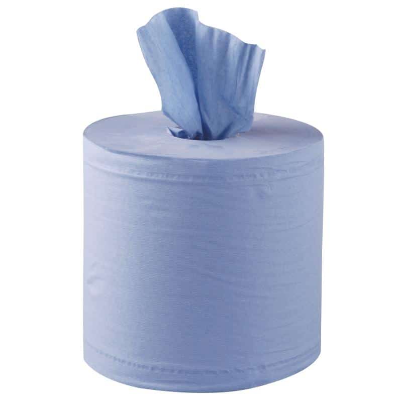 Blue twin ply centre pull paper towel/wipes pack of 6 158530FD