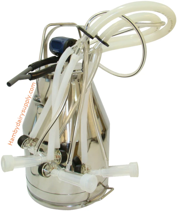 2 Goat ITP205 Bucket Milker with stainless steel bucket 7036-2720-020