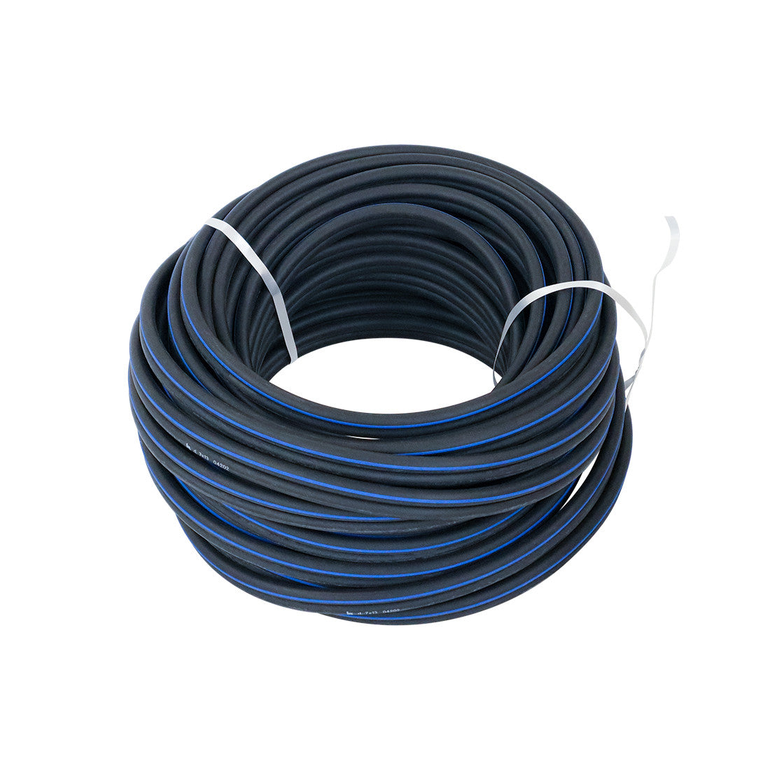 Air hose - Twin, 35 Meters - Ø7mmXØ13mm/Blue stripe (Aftermarket)