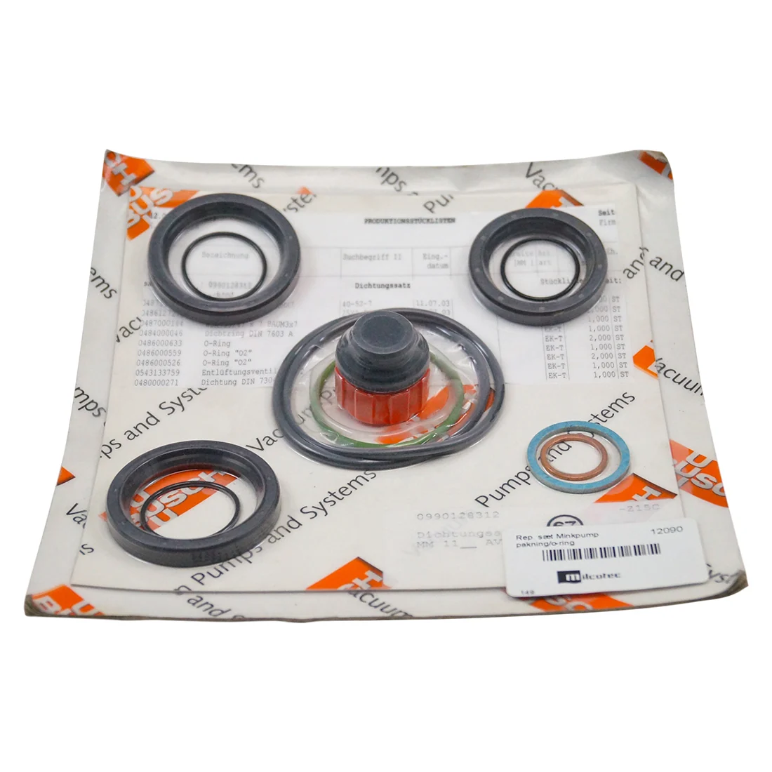 Repair set Mink pump gasket/o-ring