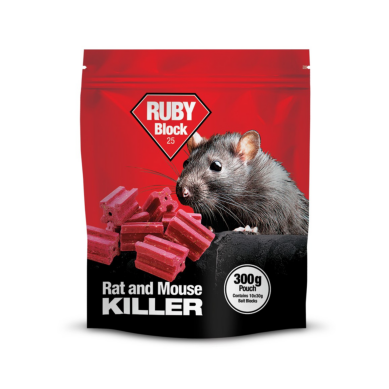 Lodi Ruby Block 25g – Rodent Bait Blocks (300g Total)