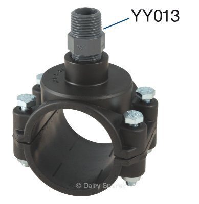 Hexagonal Plastic Nipple Male/Male ½”x½”BSP – YY013 YY013
