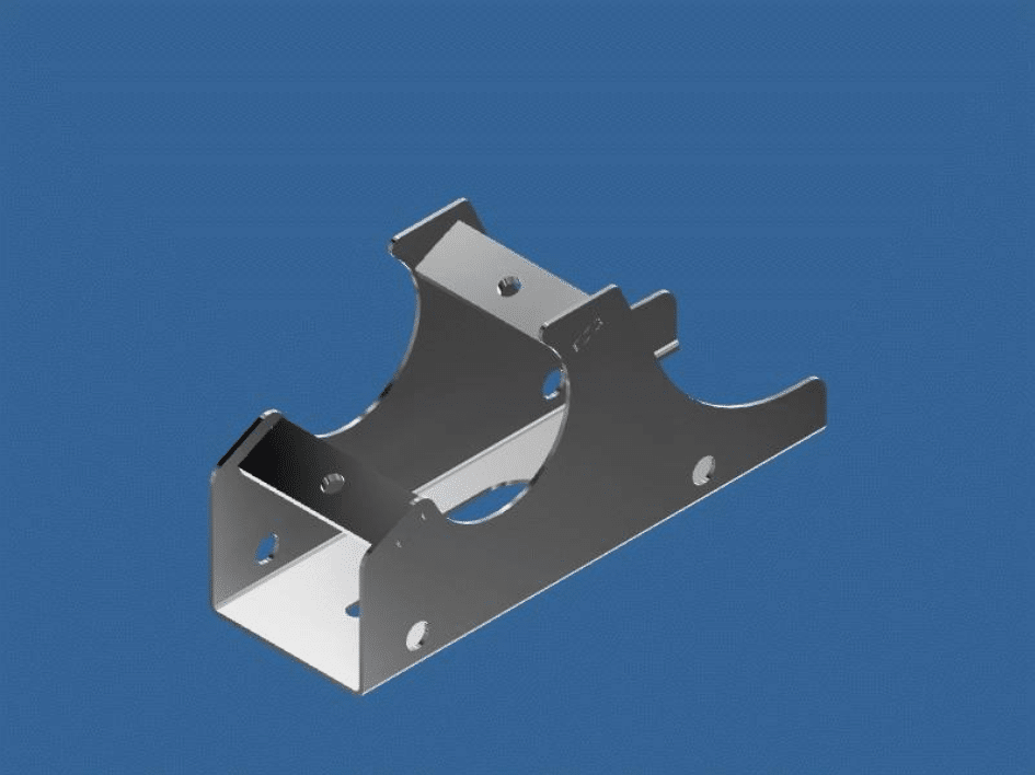 Aquajetz wash line bolt on pivot arm bracket weldment st/stl 2″