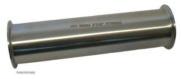3.0 inch Clamp x Clamp Stainless tubing 12 inch length M-8823113