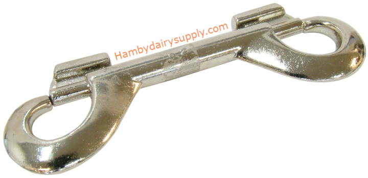 4 5/8 inch Double End Snap- Nickel plated