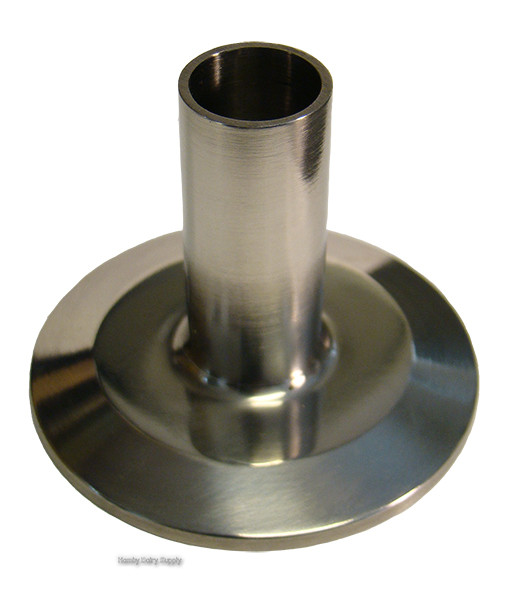 End Cap with Nipple 2 inch Triclamp x 5/8 Milk Hose