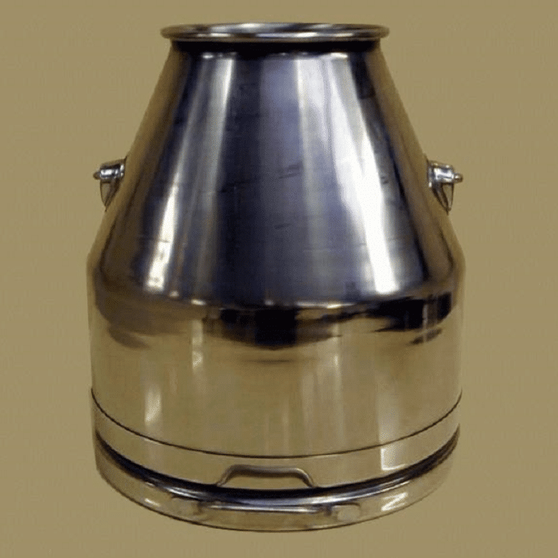 Dairymaster stainless steel dump bucket in can