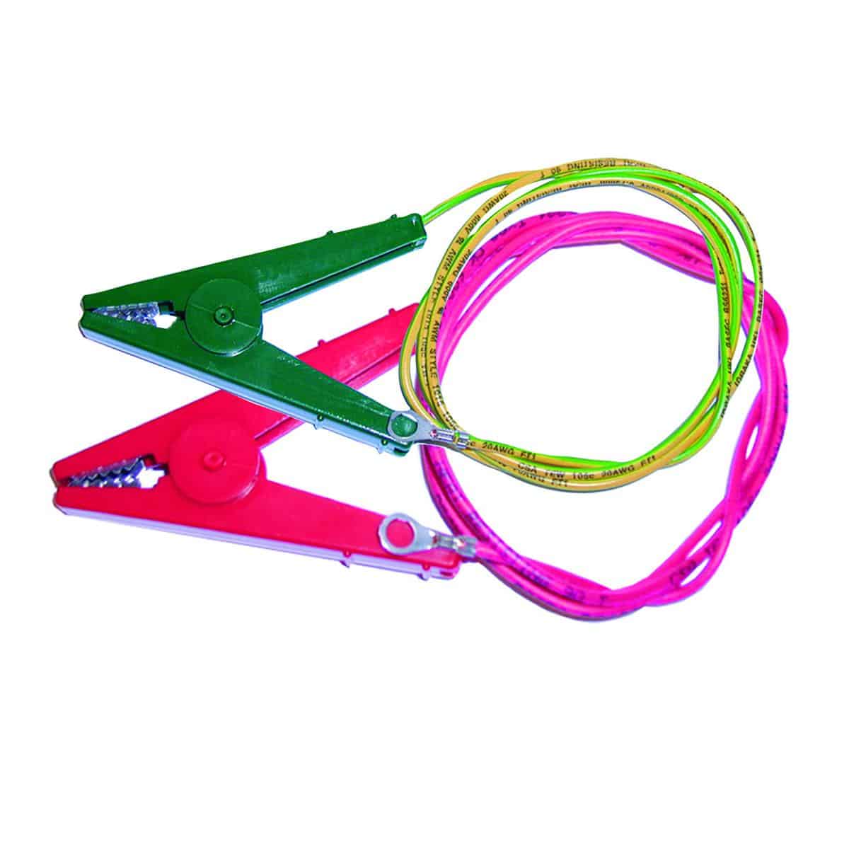 Rutland earth & fence leads incl croc clips 488103R