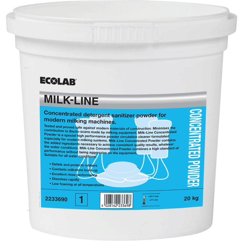 Ecolab milkline concentrated powder