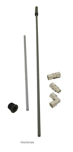 Chemical Siphon Tube for Liquid Dispensing pipeline washers (with fittings)