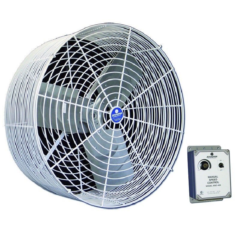Schaefer Barn Kooler Dairy Parlour Fan with Speed Controller EF0108