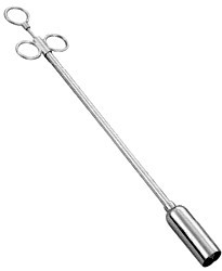 Large Metal Bolus Gun with spring clip for cows and large calves TA773