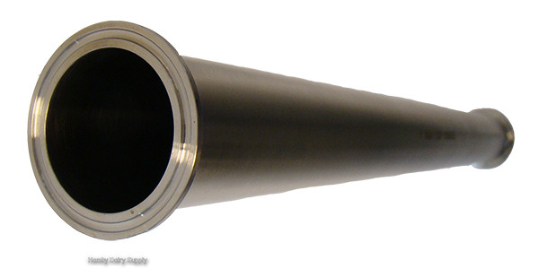 2.0 inch Clamp x Clamp Stainless tubing 24 inch length