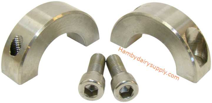 Repair Collar - corrects wobbling agitator shaft coupling for 1 inch hollow shaft Mueller/Surge agitator drive M-3952
