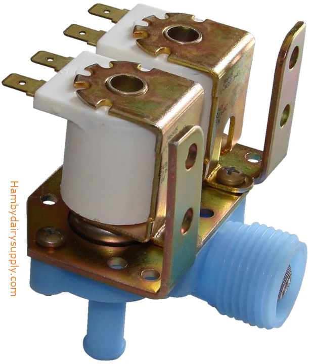 Water Valve - Dual - 240 volt for Mueller Tank Washers M-30095