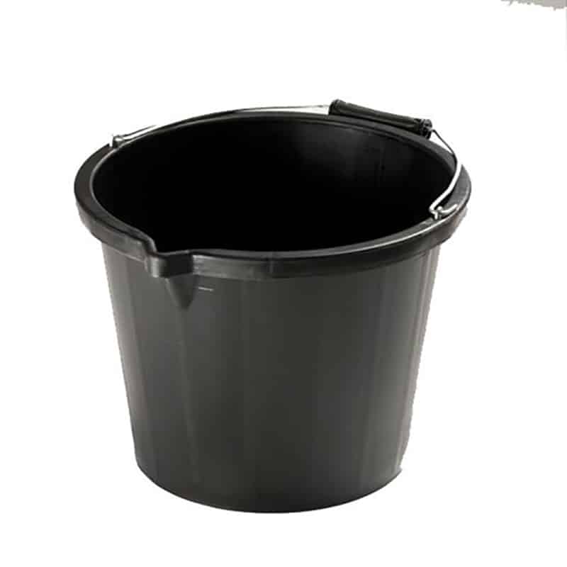 Airflow Heavy Duty Builders Bucket – 15LT – Black