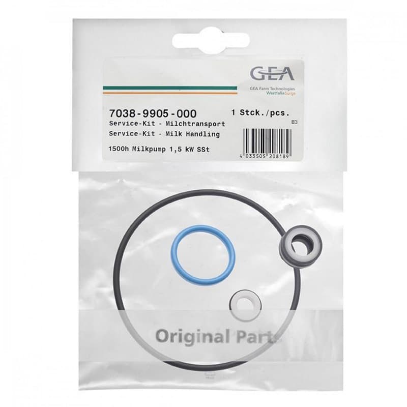 GEA Westfalia 1.5kw milk pump seal service kit 7038-9905-000