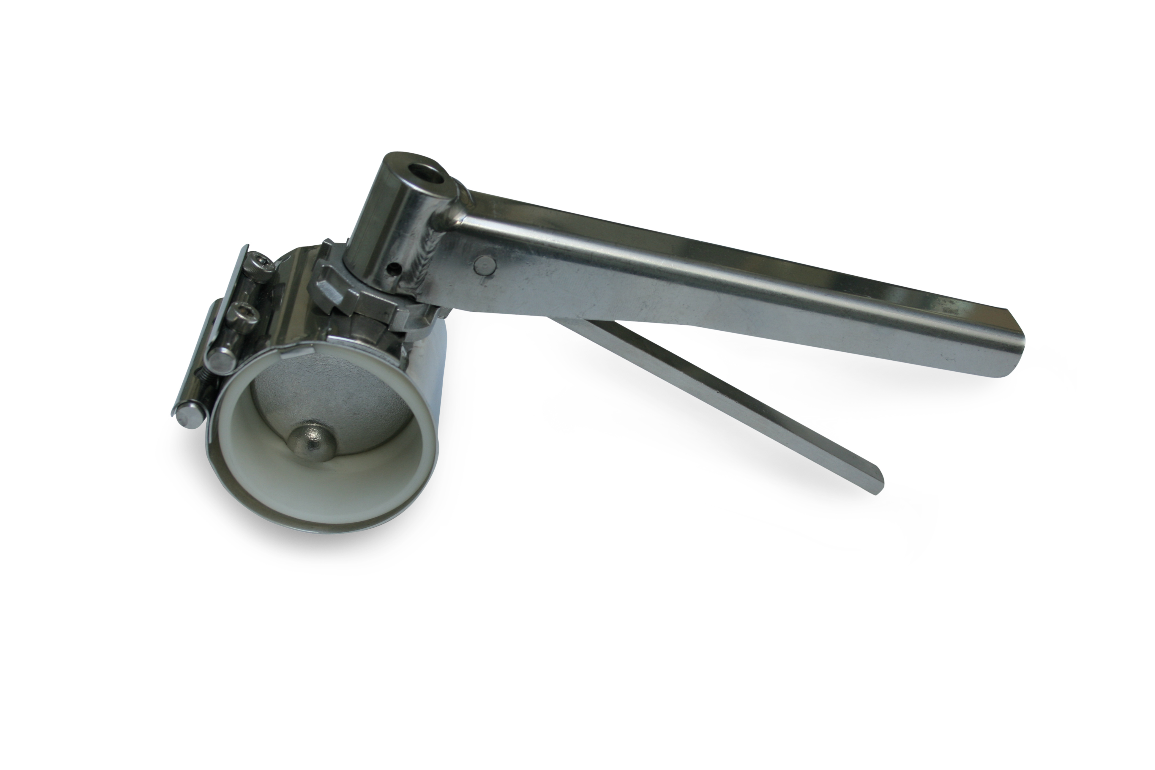 Edelstahl 2-Wegehahn mit Griff, 8-stufig