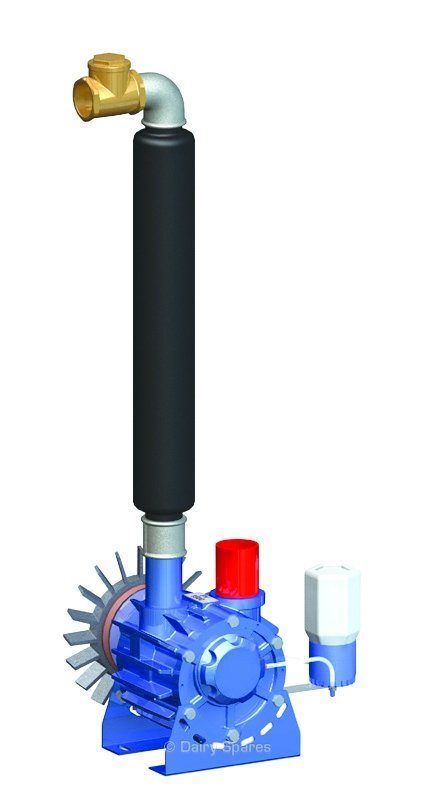 PV2200 Vacuum Pump c/w Oil Seperator c/w 150 2B Pulley and Capillary Oiler – 63366 PV2200