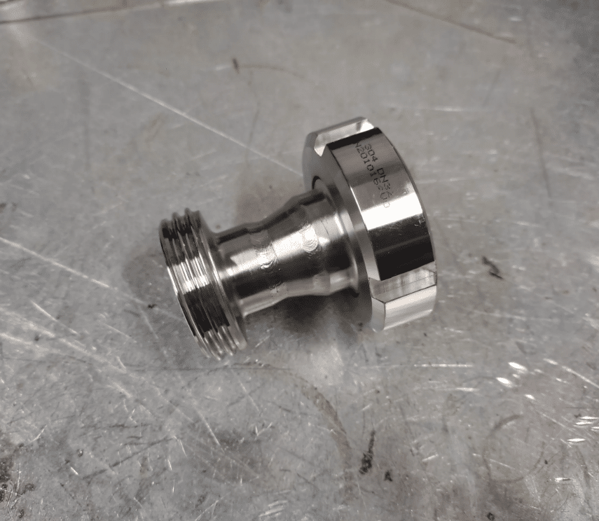 Stainless Steel Reducer DIN 32 Female to DIN 25 Male