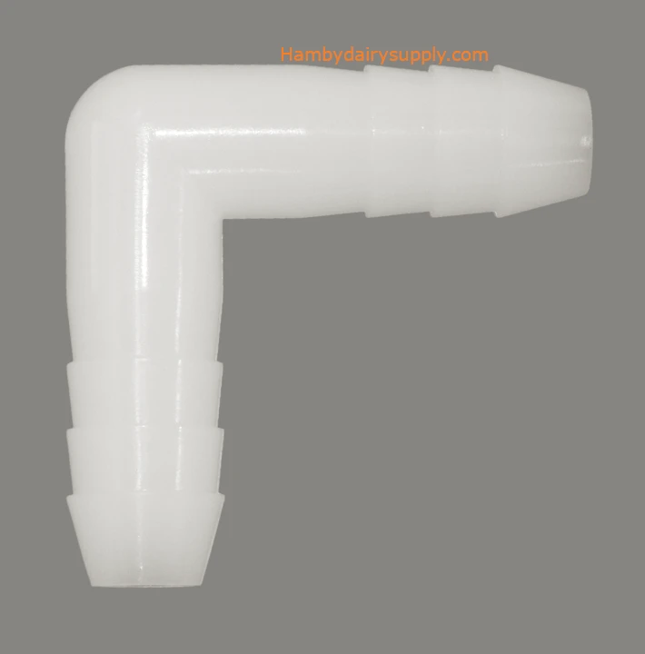 Poly 90 for Quarter Milkers 3/8 x 3/8 M-30581