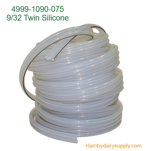 9/32 ID GEA ** Twin Silicon Pulsation Tubing Brown Stripe 100ft 4999-1090-021