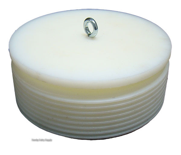 3 inch White Threaded Cap for Bulk Tank Washers W81510026