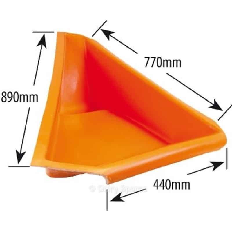 Greenoak feed manger pan – Gascoigne right hand type