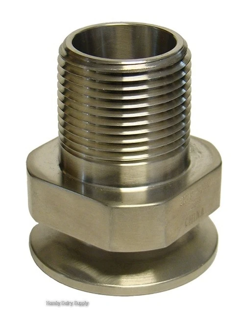 Clamp x MPT 1.5 x 1.0 Stainless Steel Reducer Adapter - HD for wrench 4999-1000-915
