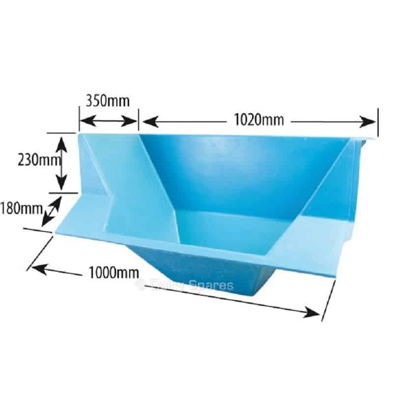 Greenoak feed manger pan – Delaval universal straight type