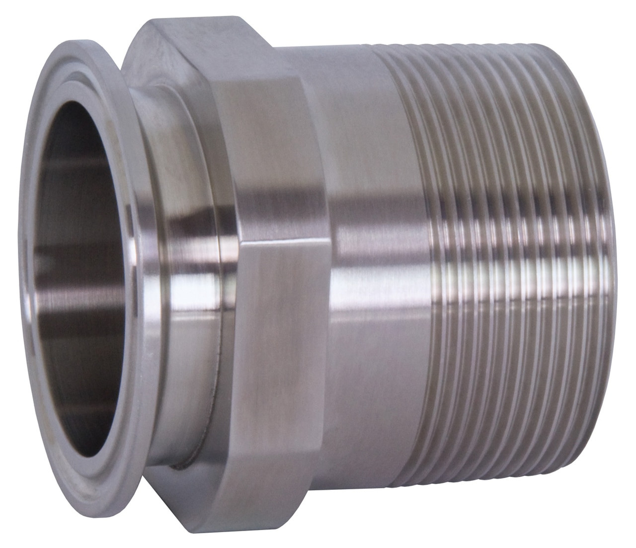 3.0 Clamp x 3.0 MPT Stainless Steel Adapter 4999-1000-913