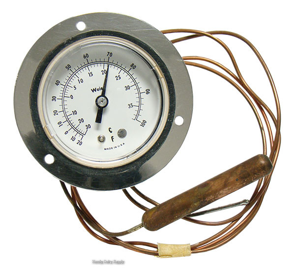 2.5 inch Thermometer for front of Bulk Milk Tanks 7750-0080-319
