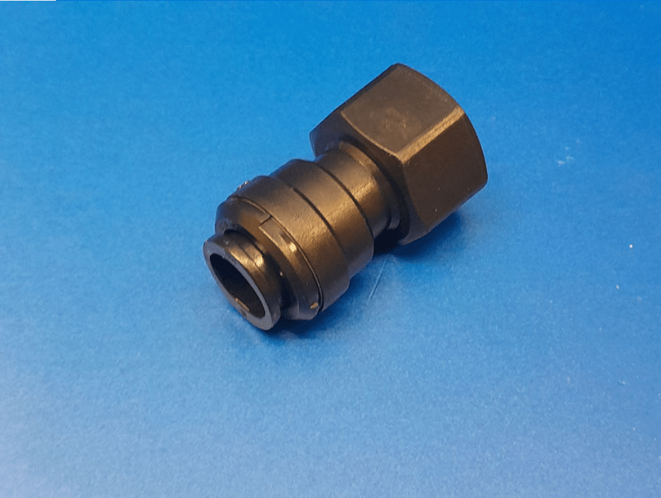 Clustercleanse solenoid hose adapter – 1/2″ x 12mm od – fkm
