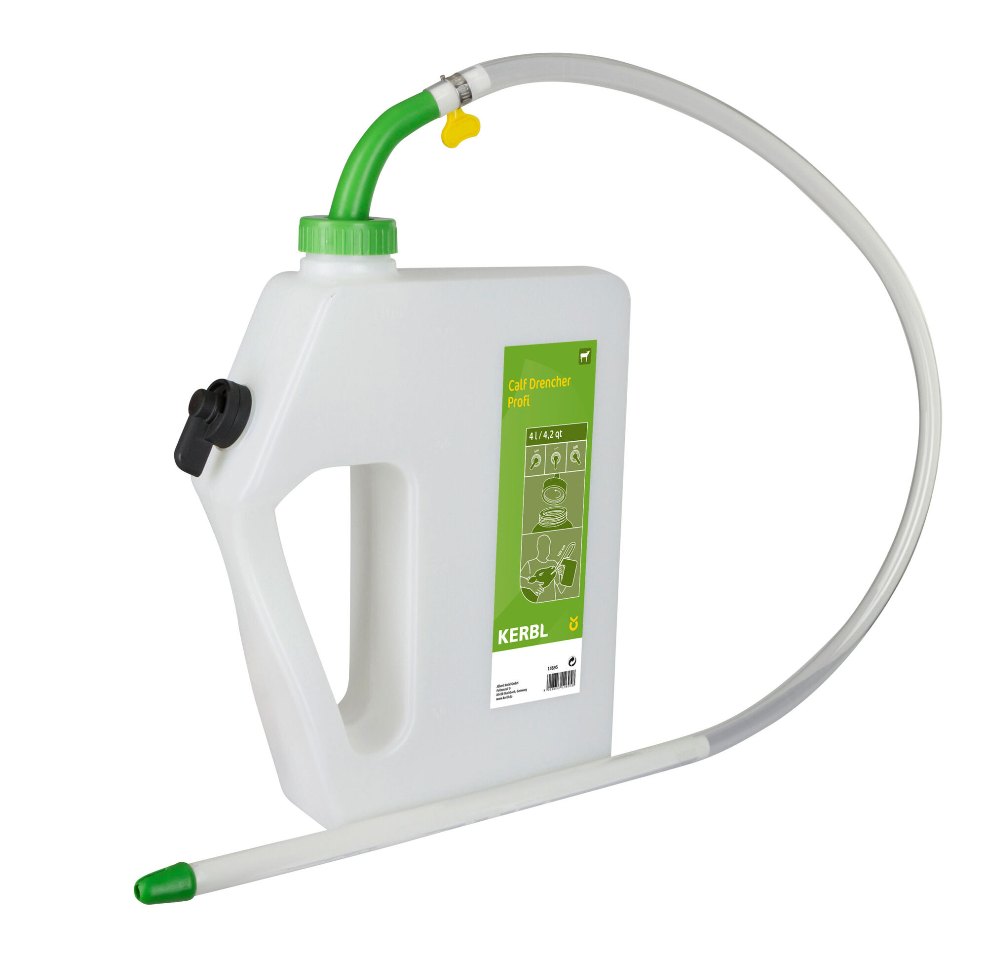 Calf Drencher Profi mit flexibler Sonde 4 Liter