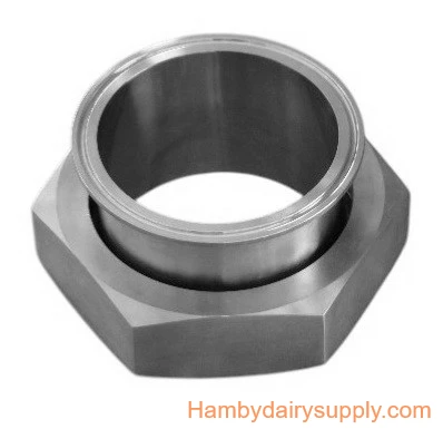 SS Adapter - 3 inch Male Bevel Seat (thread) x clamp 3 inch