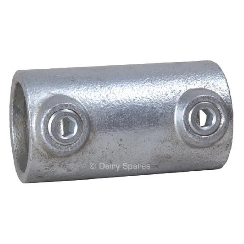 Galvanised key clamp tubular straight joiner (various sizes) TA086