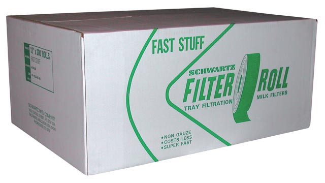 Schwartz Western Full-Flow 12 inch x 200 ft Filter Roll - case of 6