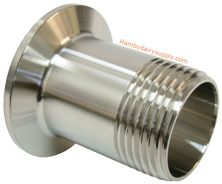 Clamp x MPT 1.5 x 1.0 Stainless Steel Reducer Adapter - Basic 4999-1000-915