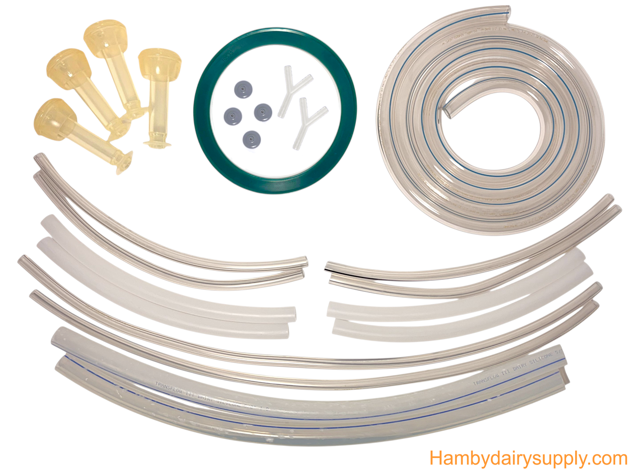 Spare Parts Kit for 2 Goat Top Flow Z Bucket Milkers - Nigerian & Mini Size Goats 7036-1702-030