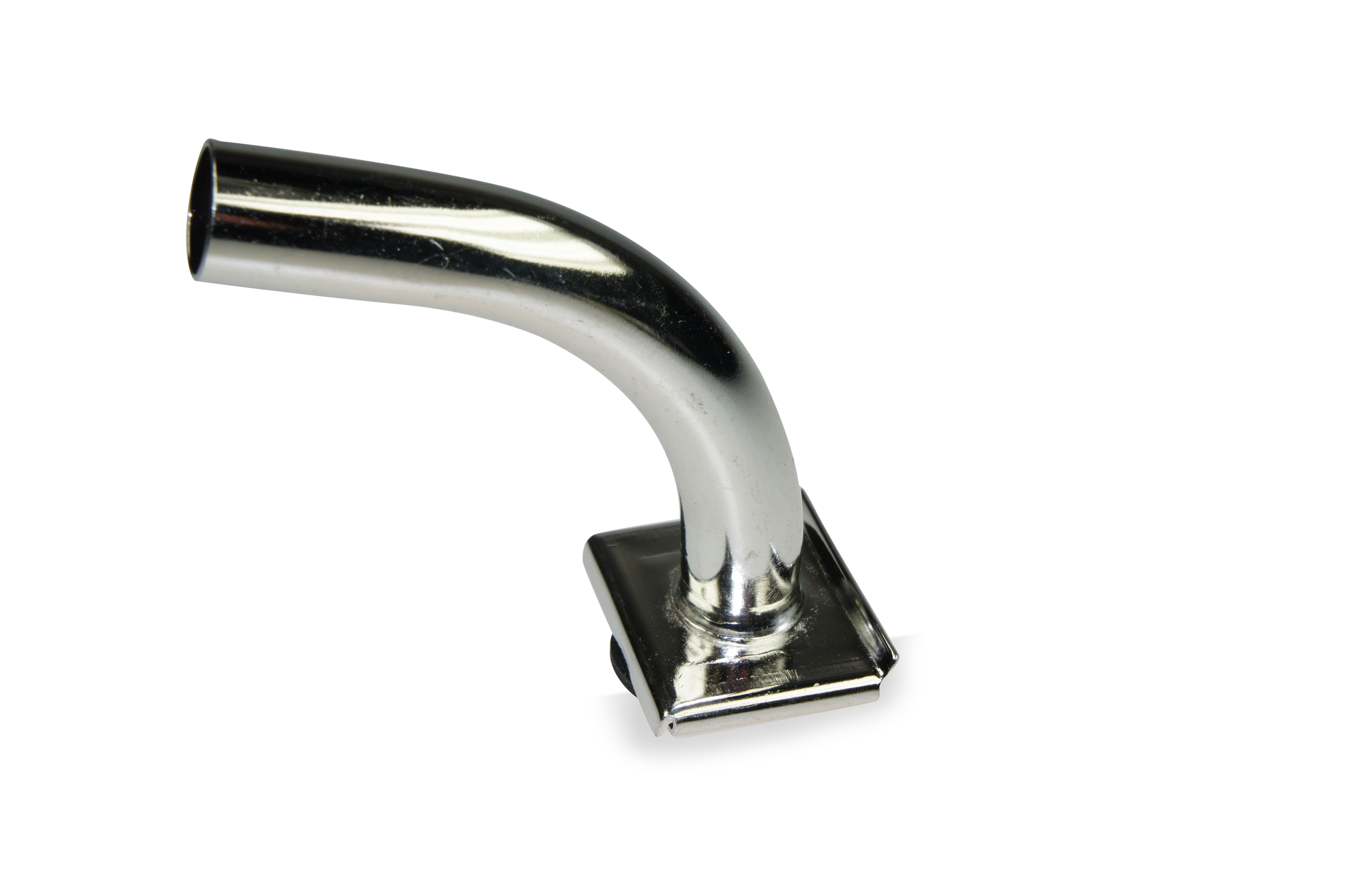 Edelstahl Milchhahnöffner 90° für Kunststoff-Milchanschluss, 14 x 16mm