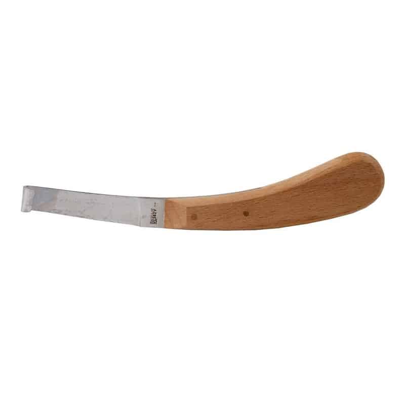 Hoofknife with redwood handle (aesculap) – left or right hand