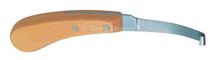 Hoof Knife Single Edge Right Hand, Wooden Handle – HK24R HK24R
